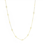 Circle CZ Chain Dainty Necklace Sterling Silver-Necklaces-Krush Kandy, Women's Online Fashion Boutique Located in Phoenix, Arizona (Scottsdale Area)