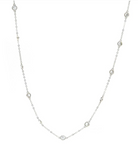 Circle CZ Chain Dainty Necklace Sterling Silver-Necklaces-Krush Kandy, Women's Online Fashion Boutique Located in Phoenix, Arizona (Scottsdale Area)