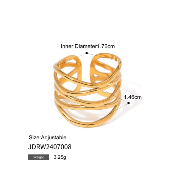 Stainless Steel Irregular Minimalist Band Ring-Jewelry-Krush Kandy, Women's Online Fashion Boutique Located in Phoenix, Arizona (Scottsdale Area)