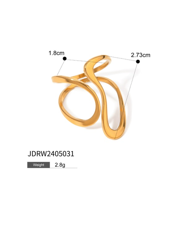 Stainless Steel Irregular Minimalist Band Ring-Jewelry-Krush Kandy, Women's Online Fashion Boutique Located in Phoenix, Arizona (Scottsdale Area)