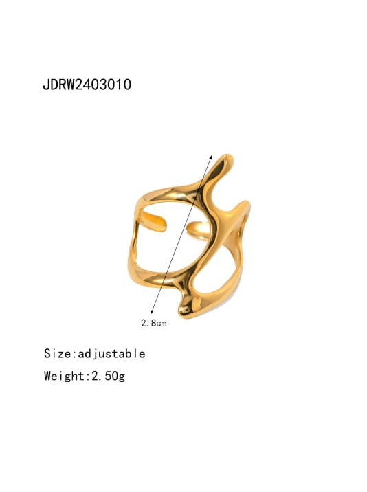 Stainless Steel Irregular Minimalist Band Ring-Jewelry-Krush Kandy, Women's Online Fashion Boutique Located in Phoenix, Arizona (Scottsdale Area)