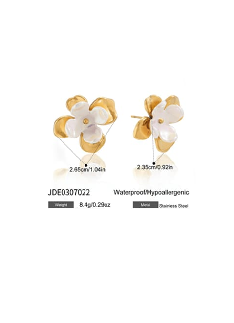 Delicate Pearl Petal Stud Earrings-Earrings-Krush Kandy, Women's Online Fashion Boutique Located in Phoenix, Arizona (Scottsdale Area)