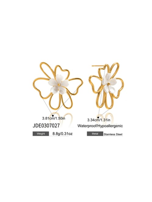 Delicate Pearl Petal Stud Earrings-Earrings-Krush Kandy, Women's Online Fashion Boutique Located in Phoenix, Arizona (Scottsdale Area)