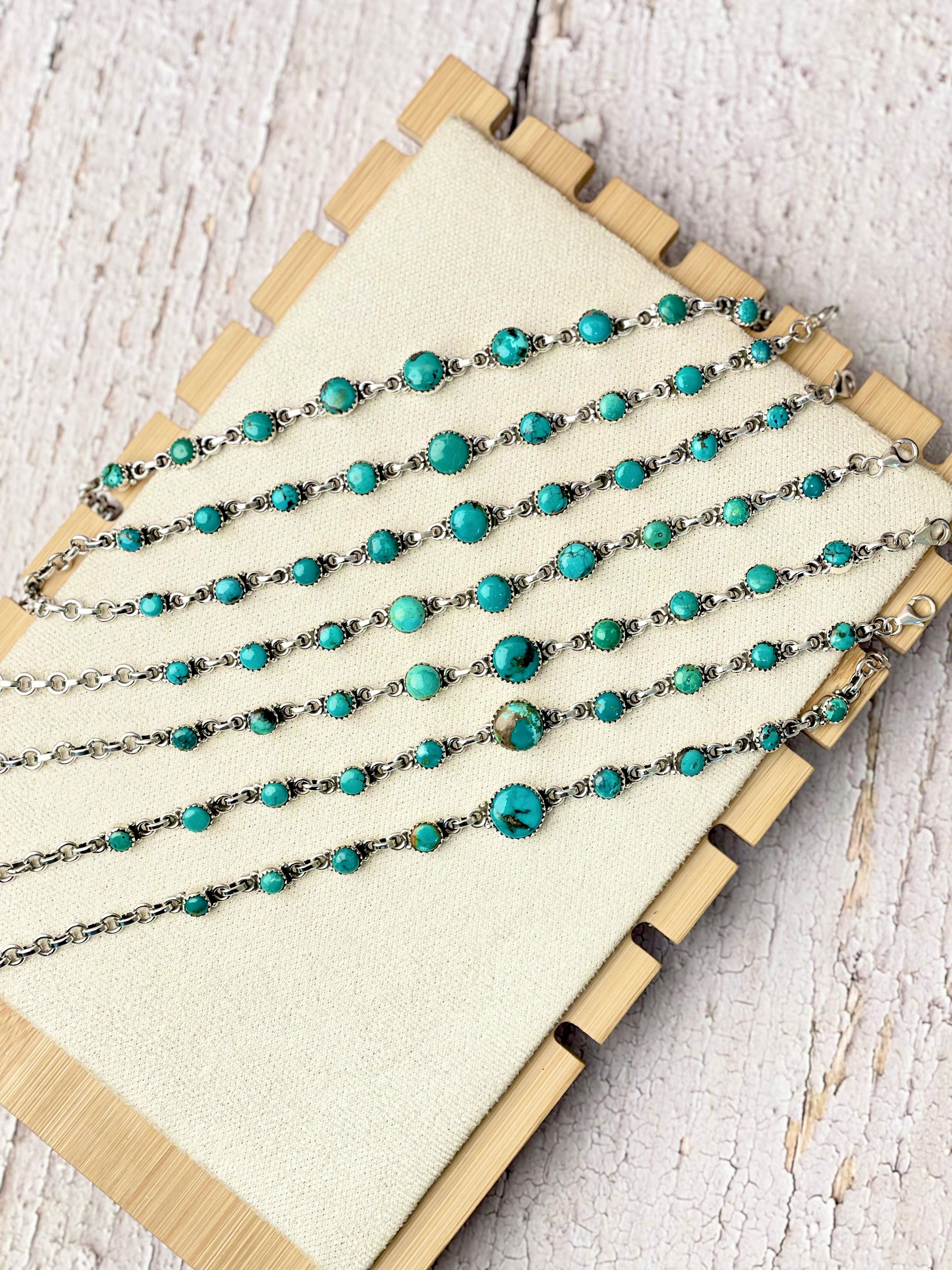 One Of A Kind Hubei Turquoise Bracelets-Bracelets-Krush Kandy, Women's Online Fashion Boutique Located in Phoenix, Arizona (Scottsdale Area)