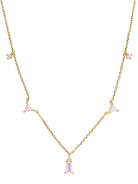Statement Dainty Geometric Opal Necklace-Necklaces-Krush Kandy, Women's Online Fashion Boutique Located in Phoenix, Arizona (Scottsdale Area)
