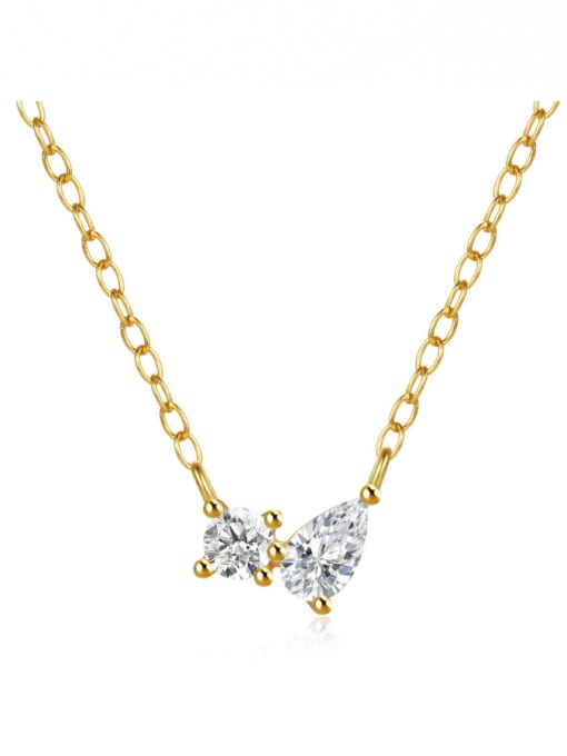 Cubic Zirconia Water Drop Dainty Necklace-Necklaces-Krush Kandy, Women's Online Fashion Boutique Located in Phoenix, Arizona (Scottsdale Area)