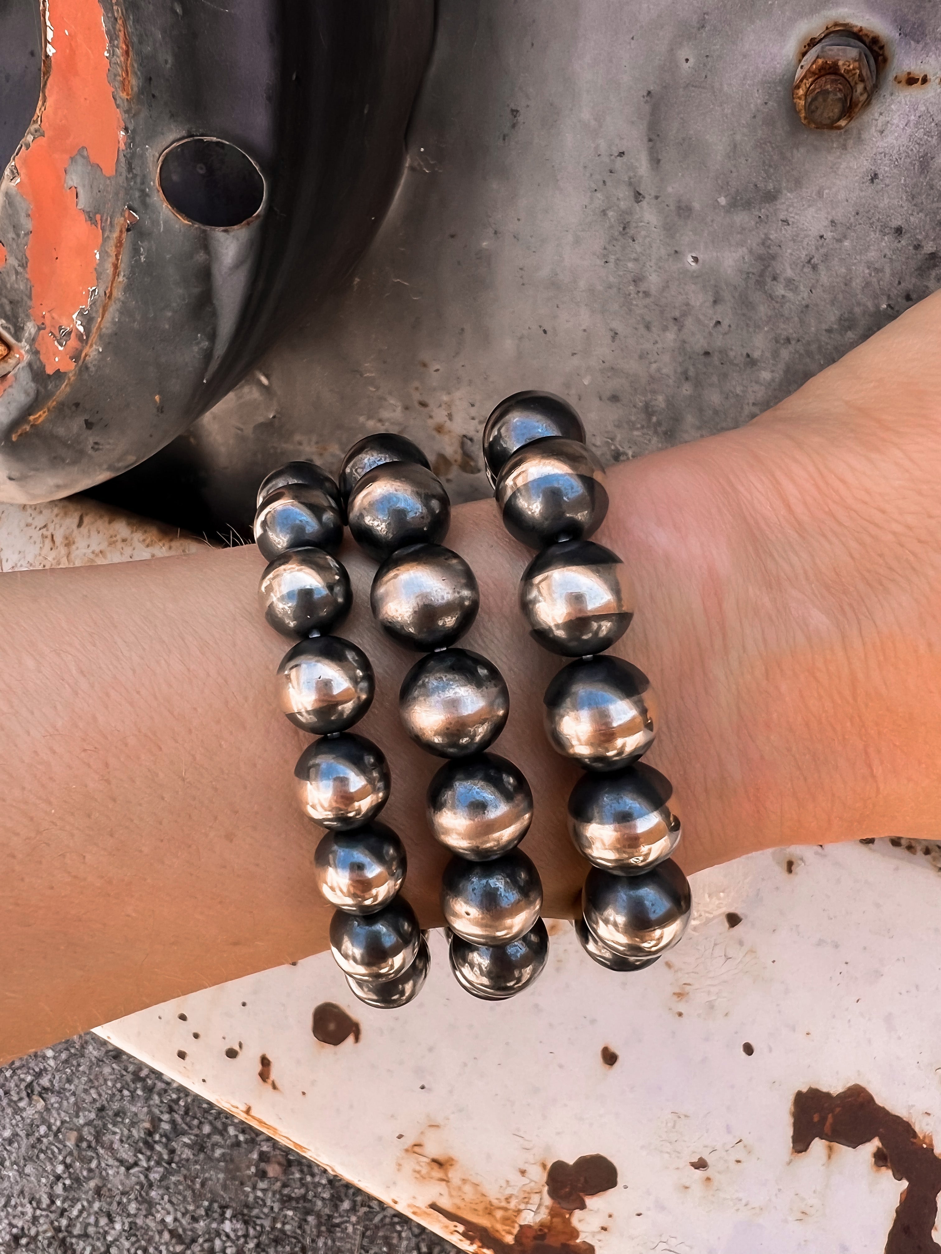 11MM Desert Pearl Kandy Bracelets | KRUSH ORIGINALS-Beaded Bracelets-Krush Kandy, Women's Online Fashion Boutique Located in Phoenix, Arizona (Scottsdale Area)