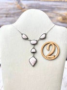 Pink Larimar Lariat Necklaces-Necklaces-Krush Kandy, Women's Online Fashion Boutique Located in Phoenix, Arizona (Scottsdale Area)