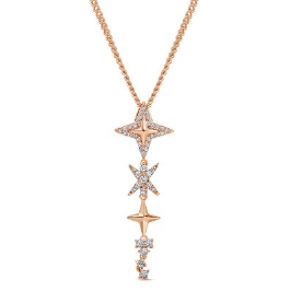 Triple Balthus Star Necklace-Lariat and Y Necklaces-Krush Kandy, Women's Online Fashion Boutique Located in Phoenix, Arizona (Scottsdale Area)