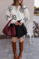 Feeling Free Floral Sweater | Custom XS-3X-Sweaters-Krush Kandy, Women's Online Fashion Boutique Located in Phoenix, Arizona (Scottsdale Area)