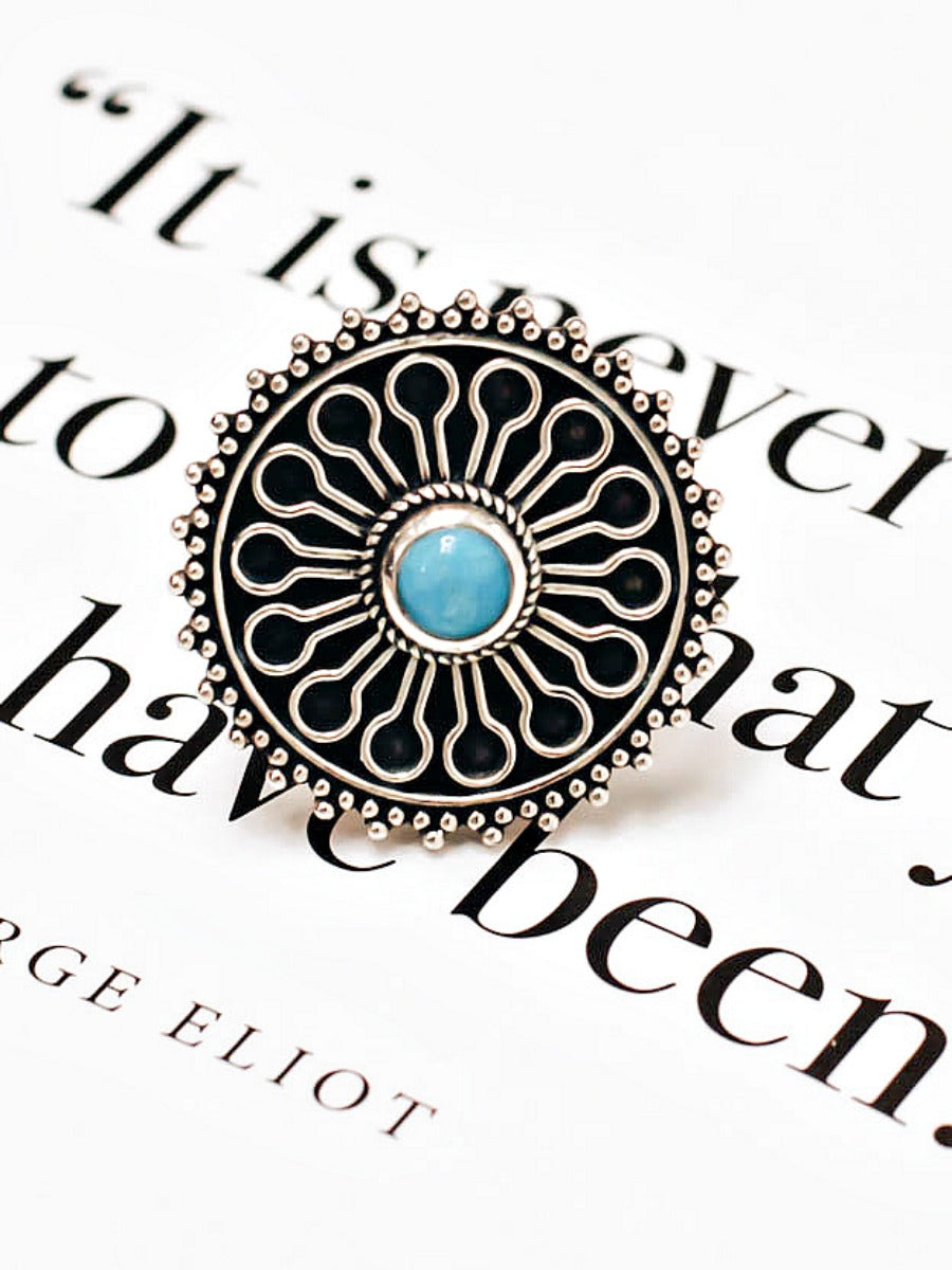 Boho Dainty Turquoise Ring-Dainty Rings-Krush Kandy, Women's Online Fashion Boutique Located in Phoenix, Arizona (Scottsdale Area)