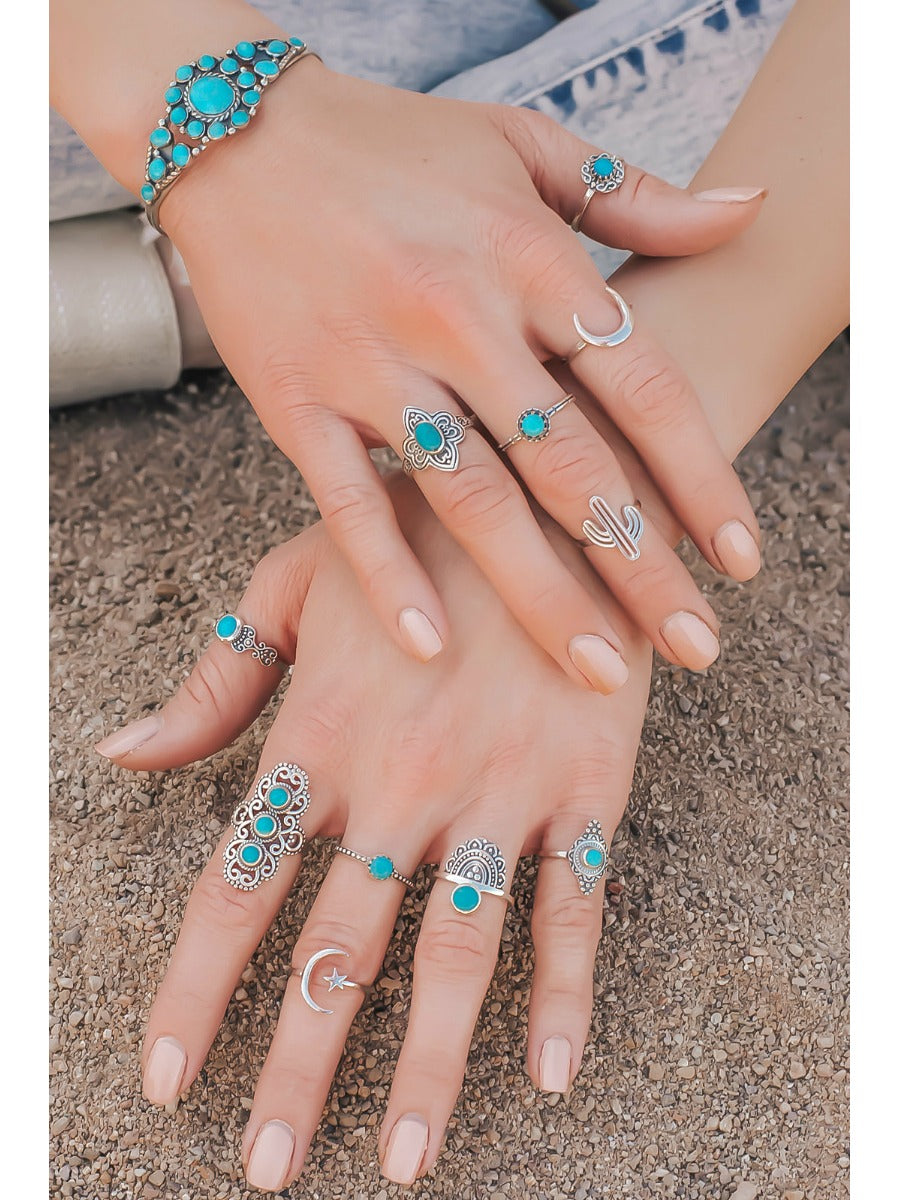 Boho Crescent Moon Ring-Dainty Rings-Krush Kandy, Women's Online Fashion Boutique Located in Phoenix, Arizona (Scottsdale Area)