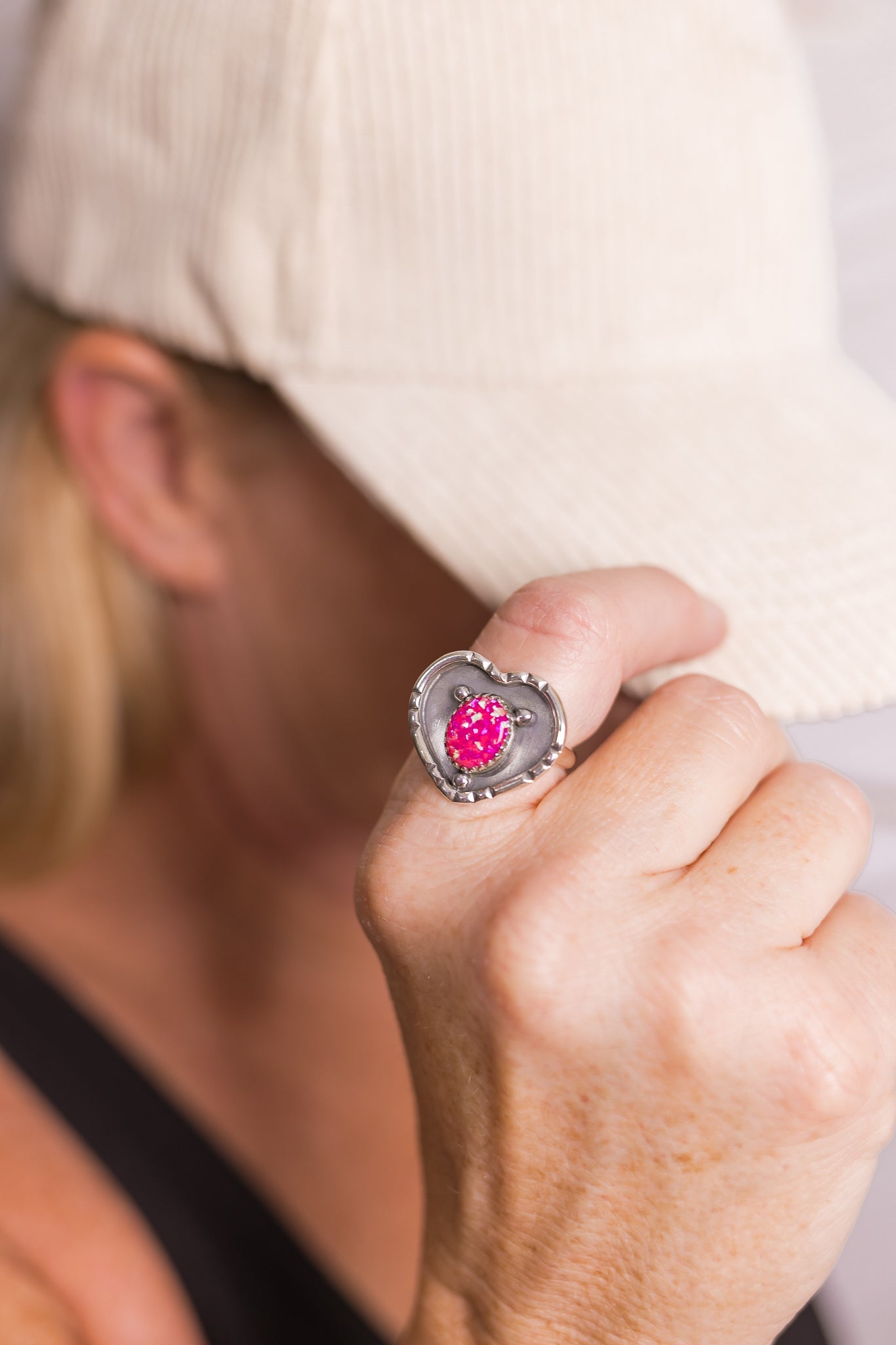 Little Heart Single Stone Ring-Ring Sizers-Krush Kandy, Women's Online Fashion Boutique Located in Phoenix, Arizona (Scottsdale Area)