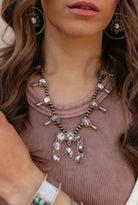 Horseshoe Blossom Desert Pearl Necklace MADE TO ORDER-Squash Blossom Necklaces-Krush Kandy, Women's Online Fashion Boutique Located in Phoenix, Arizona (Scottsdale Area)