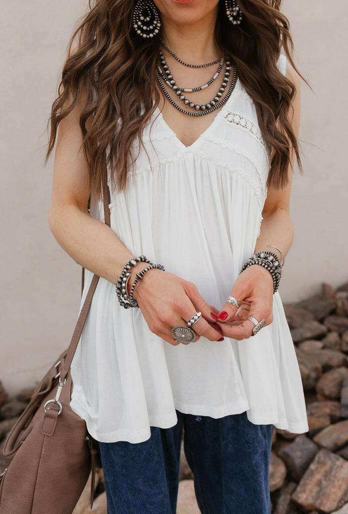 8mm Desert Pearl Necklaces-Necklaces-Krush Kandy, Women's Online Fashion Boutique Located in Phoenix, Arizona (Scottsdale Area)