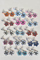 Pentapetal Post Sterling Silver Earrings-Drop Earrings-Krush Kandy, Women's Online Fashion Boutique Located in Phoenix, Arizona (Scottsdale Area)