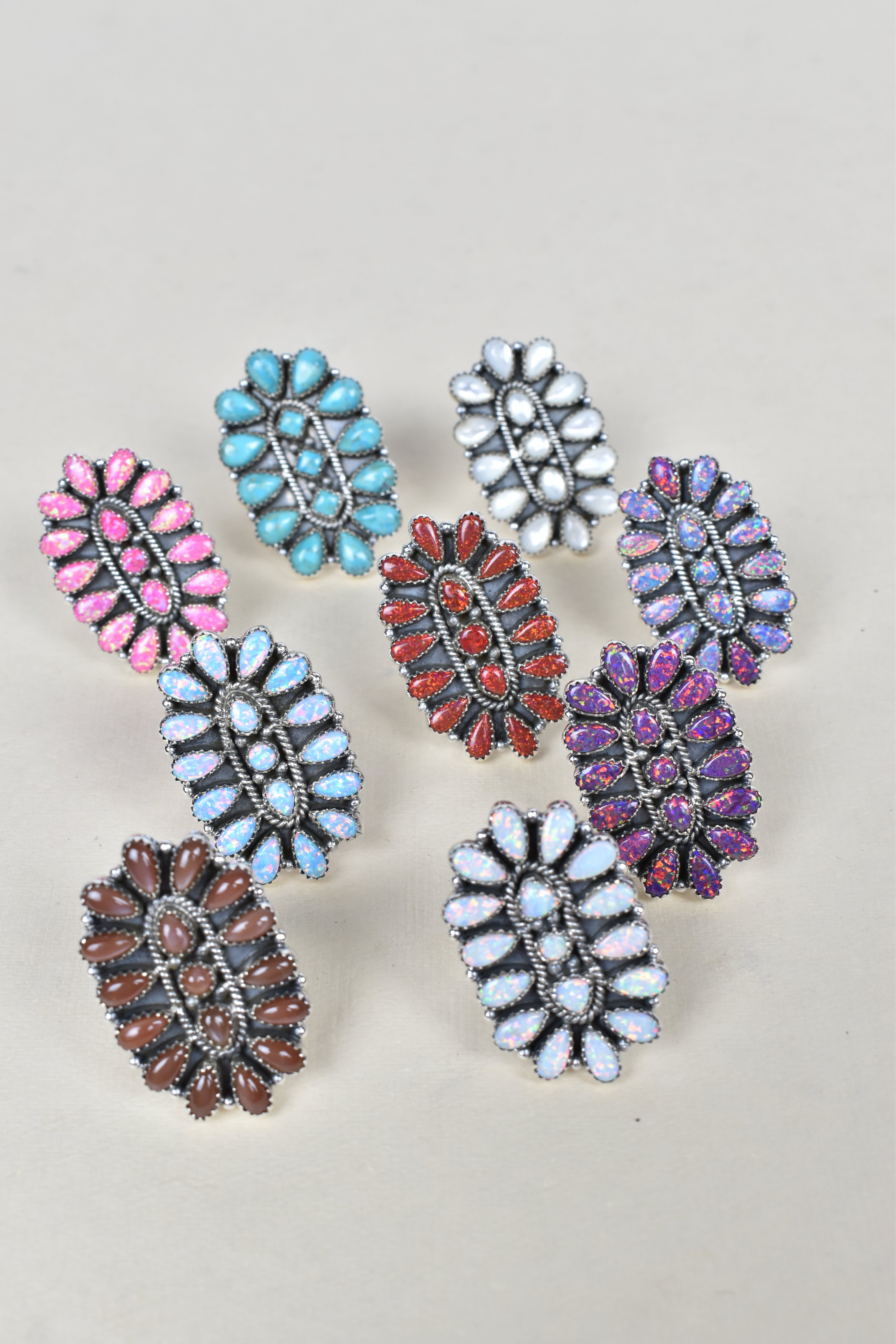 Stellar Sterling Silver Cluster Brooch Ring-Cluster Rings-Krush Kandy, Women's Online Fashion Boutique Located in Phoenix, Arizona (Scottsdale Area)