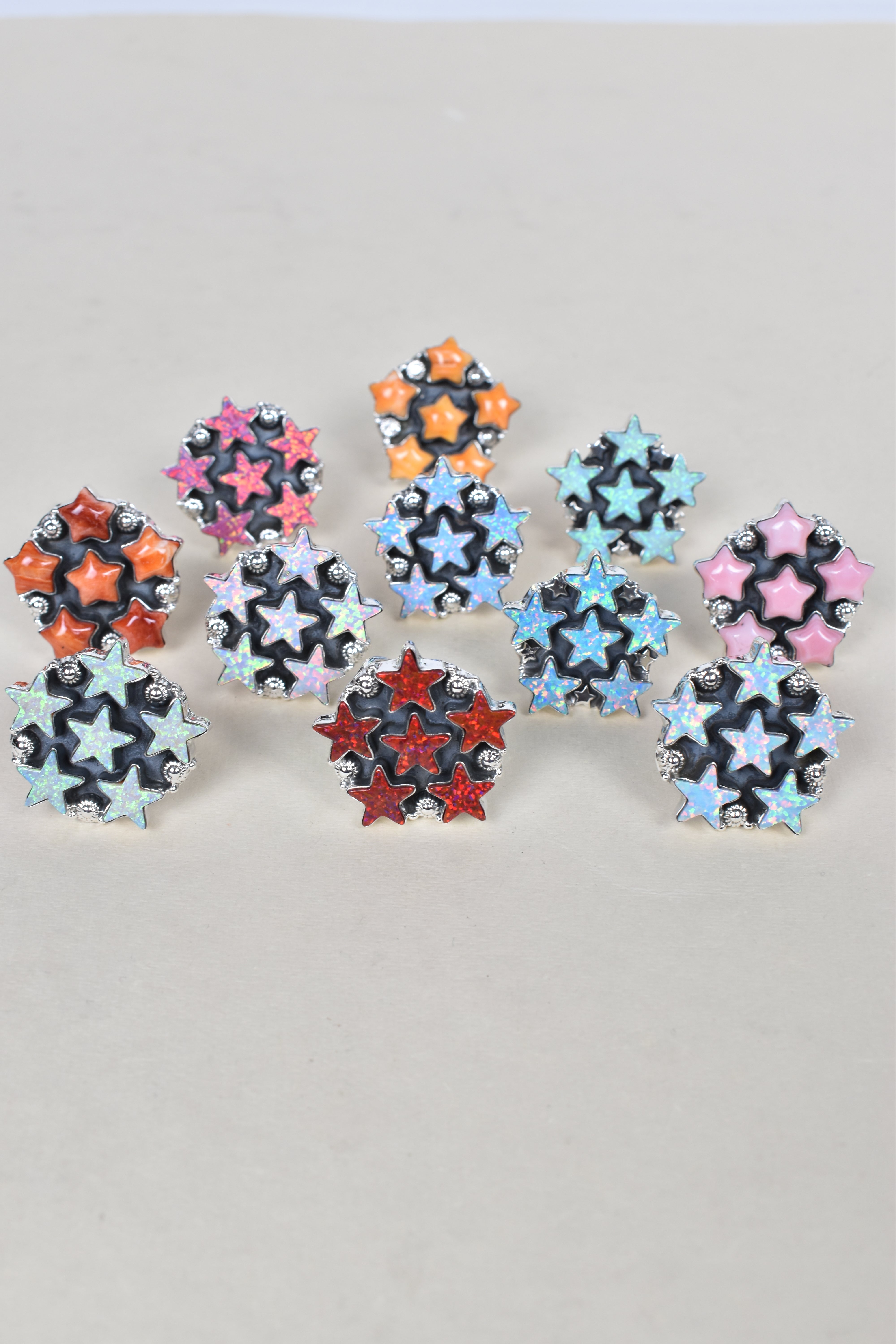 5 Star General Sterling Silver Ring-Cluster Rings-Krush Kandy, Women's Online Fashion Boutique Located in Phoenix, Arizona (Scottsdale Area)