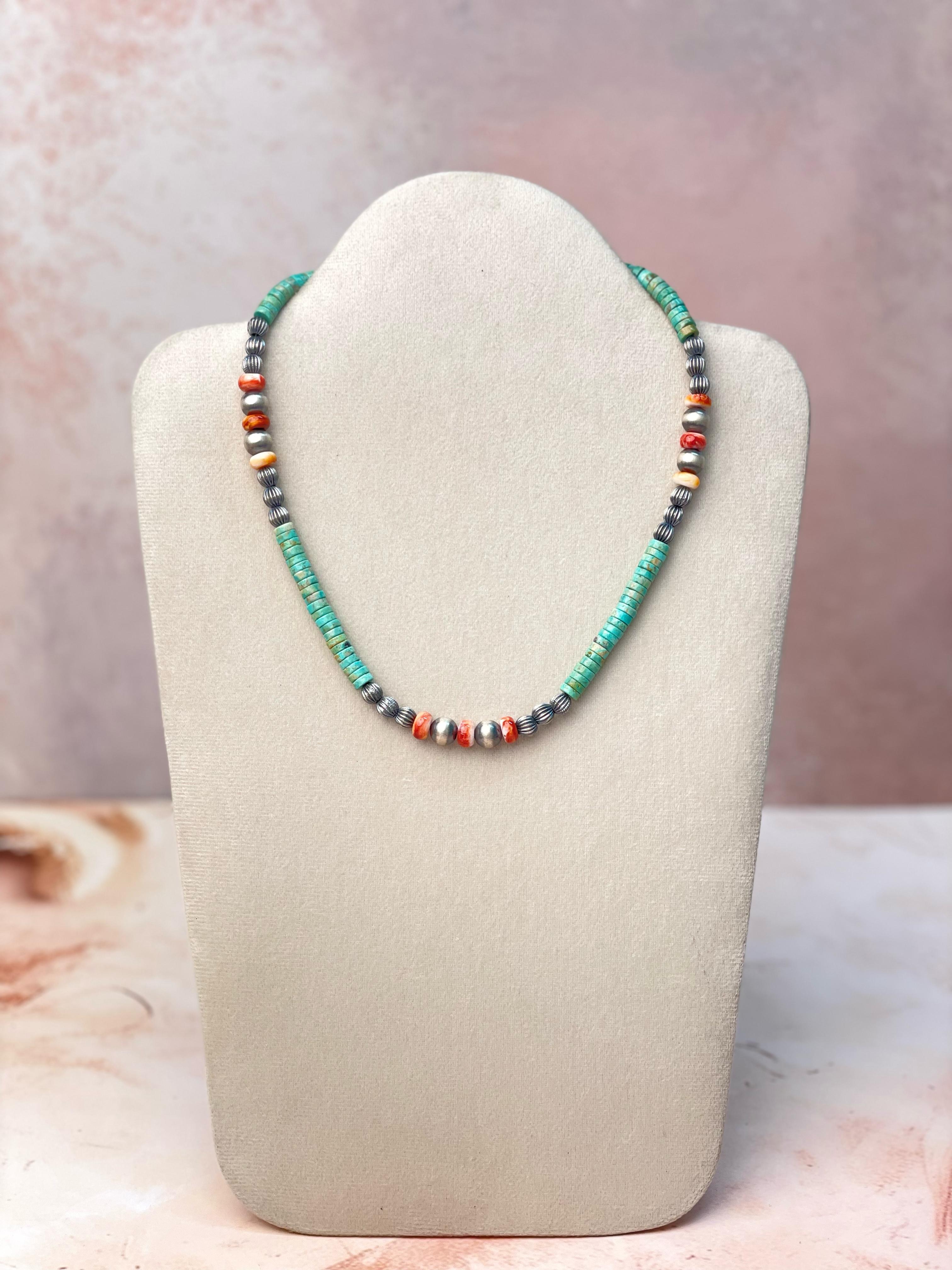 Tropical Stone Slab Desert Pearl Necklace-Necklaces-Krush Kandy, Women's Online Fashion Boutique Located in Phoenix, Arizona (Scottsdale Area)