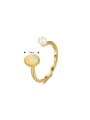 Opal & Pearl Geometric Minimalist Band Ring-Rings-Krush Kandy, Women's Online Fashion Boutique Located in Phoenix, Arizona (Scottsdale Area)