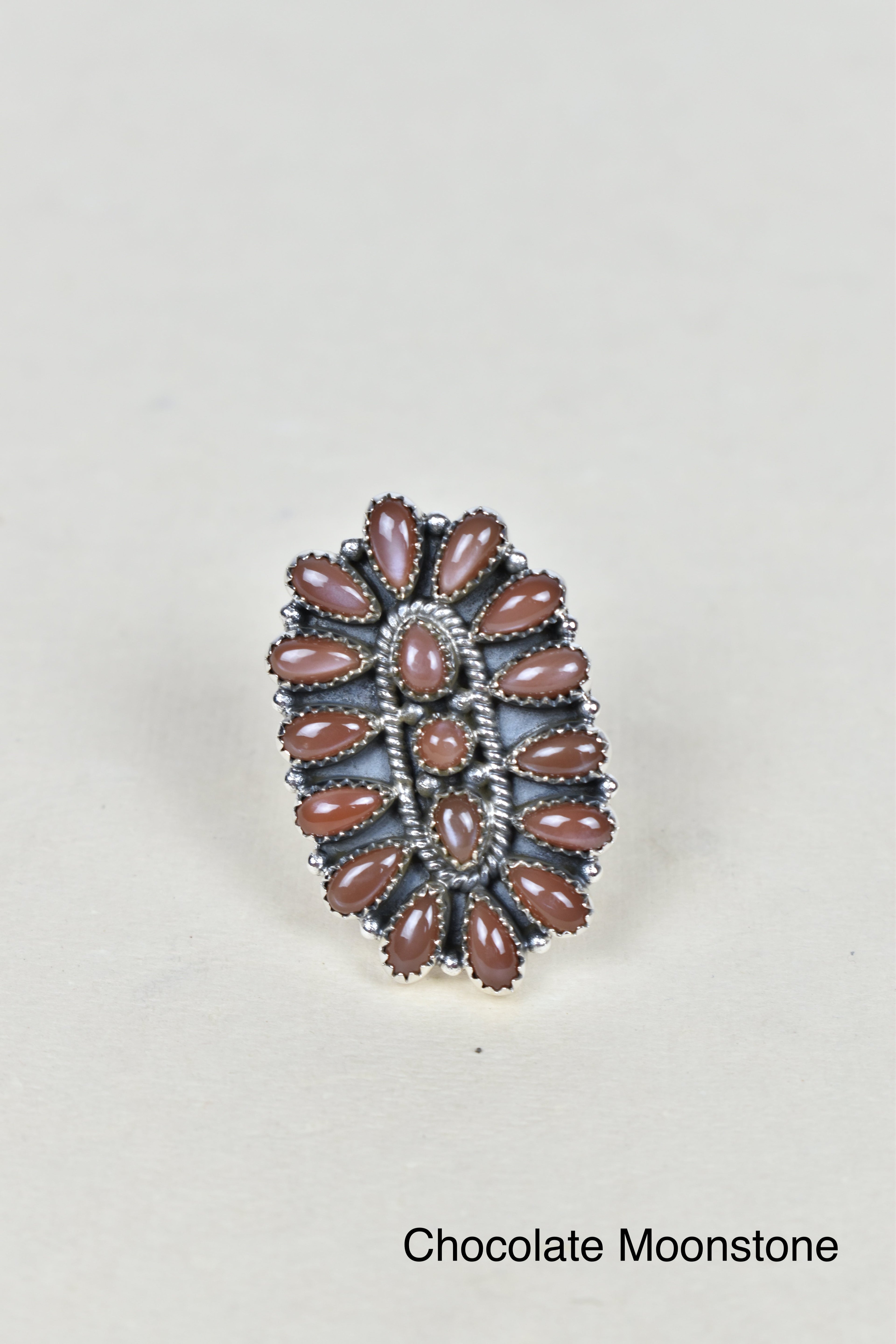 Stellar Sterling Silver Cluster Brooch Ring-Cluster Rings-Krush Kandy, Women's Online Fashion Boutique Located in Phoenix, Arizona (Scottsdale Area)
