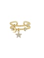 Cubic Zirconia Pentagram Minimalist Stackable Ring-Rings-Krush Kandy, Women's Online Fashion Boutique Located in Phoenix, Arizona (Scottsdale Area)