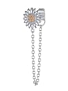 Cubic Zirconia Tassel Minimalist Single Earring-Earrings-Krush Kandy, Women's Online Fashion Boutique Located in Phoenix, Arizona (Scottsdale Area)