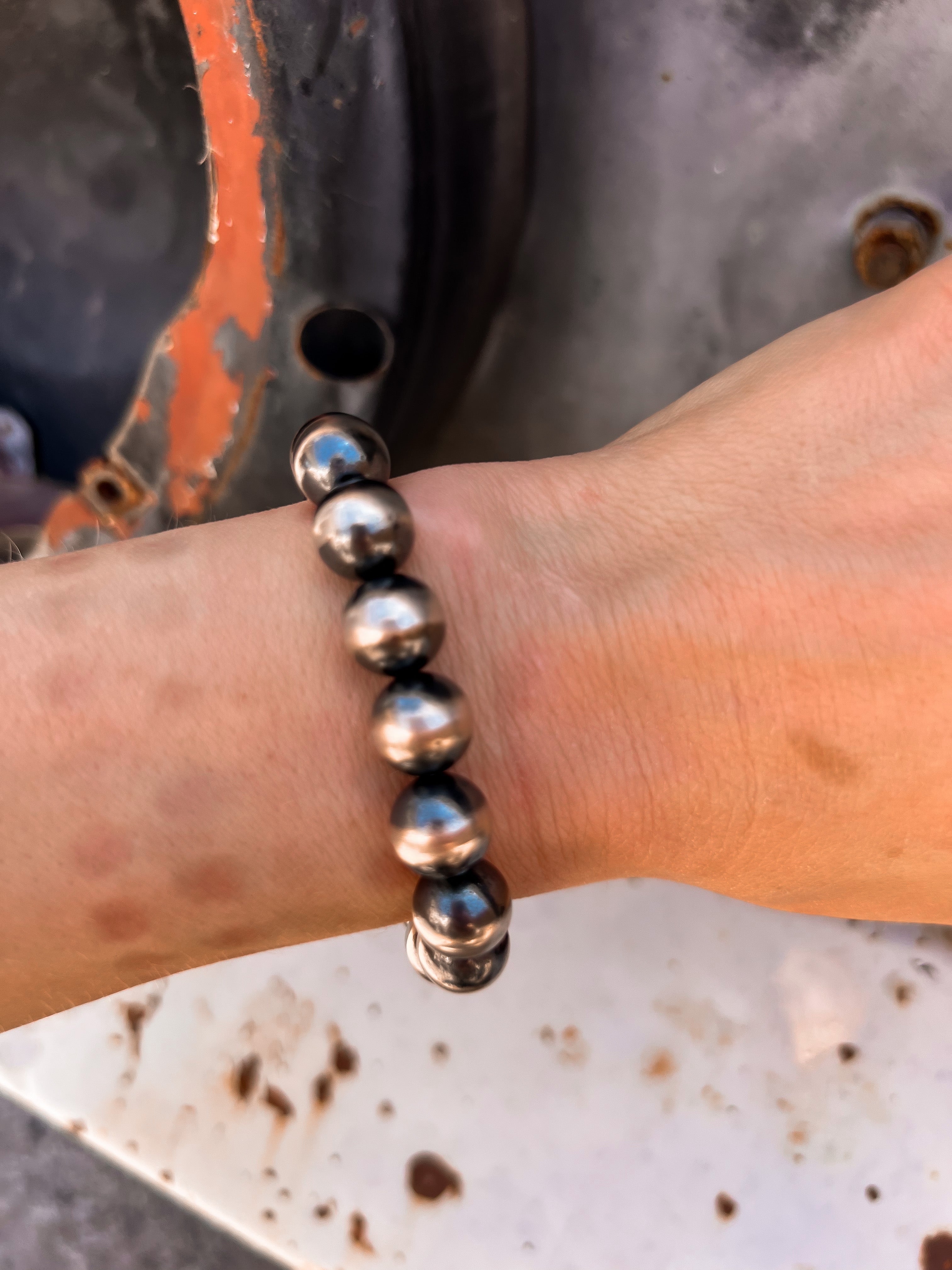 10mm Desert Pearl Kandy Bracelets | KRUSH ORIGINALS-Beaded Bracelets-Krush Kandy, Women's Online Fashion Boutique Located in Phoenix, Arizona (Scottsdale Area)