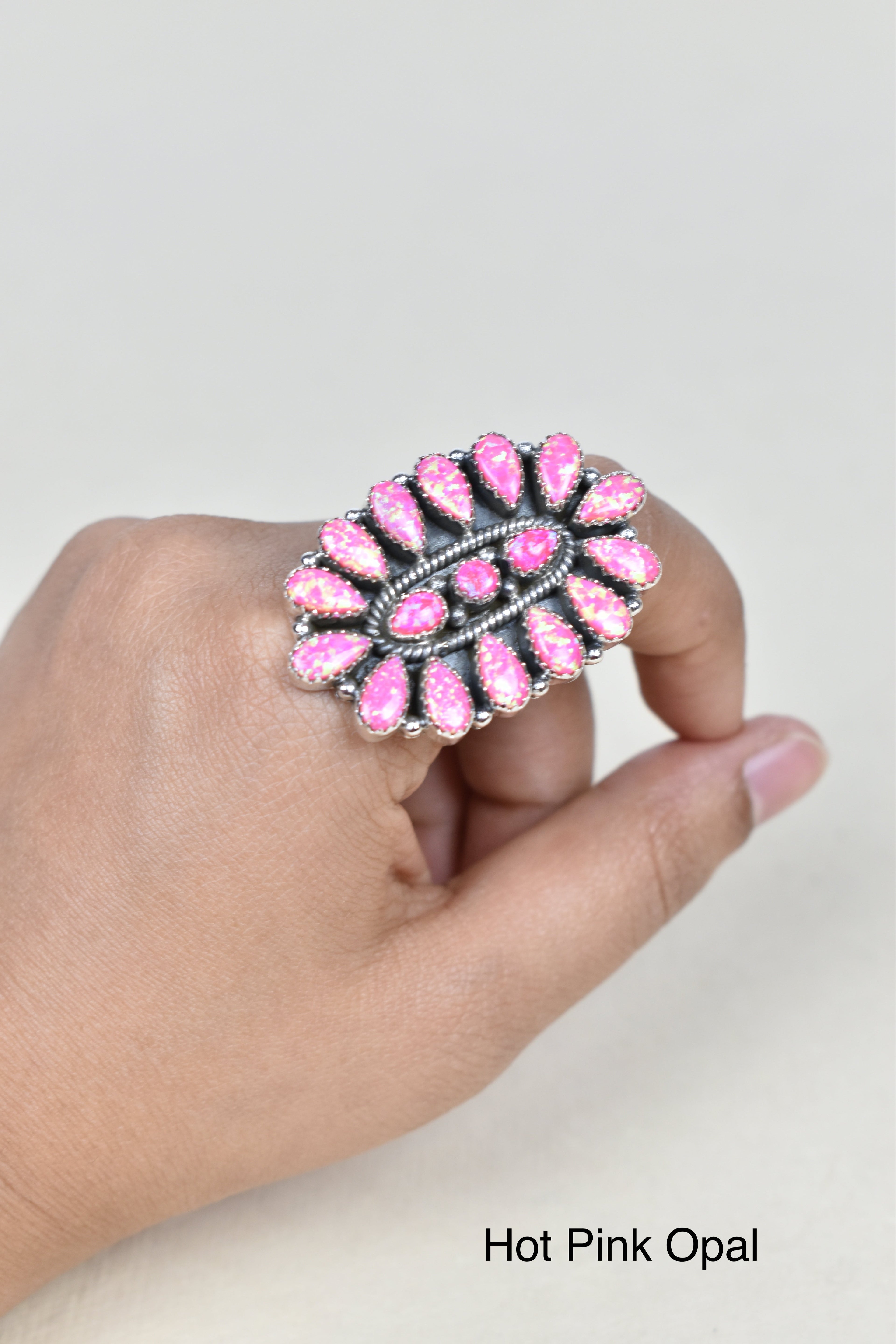 Stellar Sterling Silver Cluster Brooch Ring-Cluster Rings-Krush Kandy, Women's Online Fashion Boutique Located in Phoenix, Arizona (Scottsdale Area)