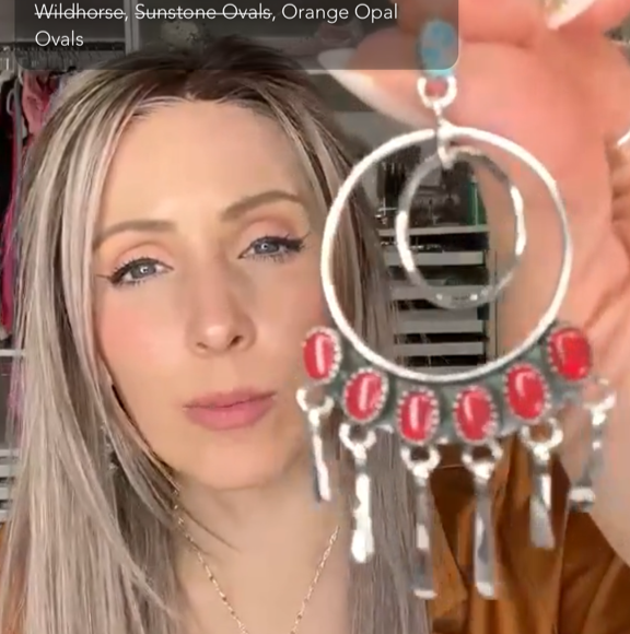 Sterling Silver Mixed Stone Fringe Earrings-Drop Earrings-Krush Kandy, Women's Online Fashion Boutique Located in Phoenix, Arizona (Scottsdale Area)