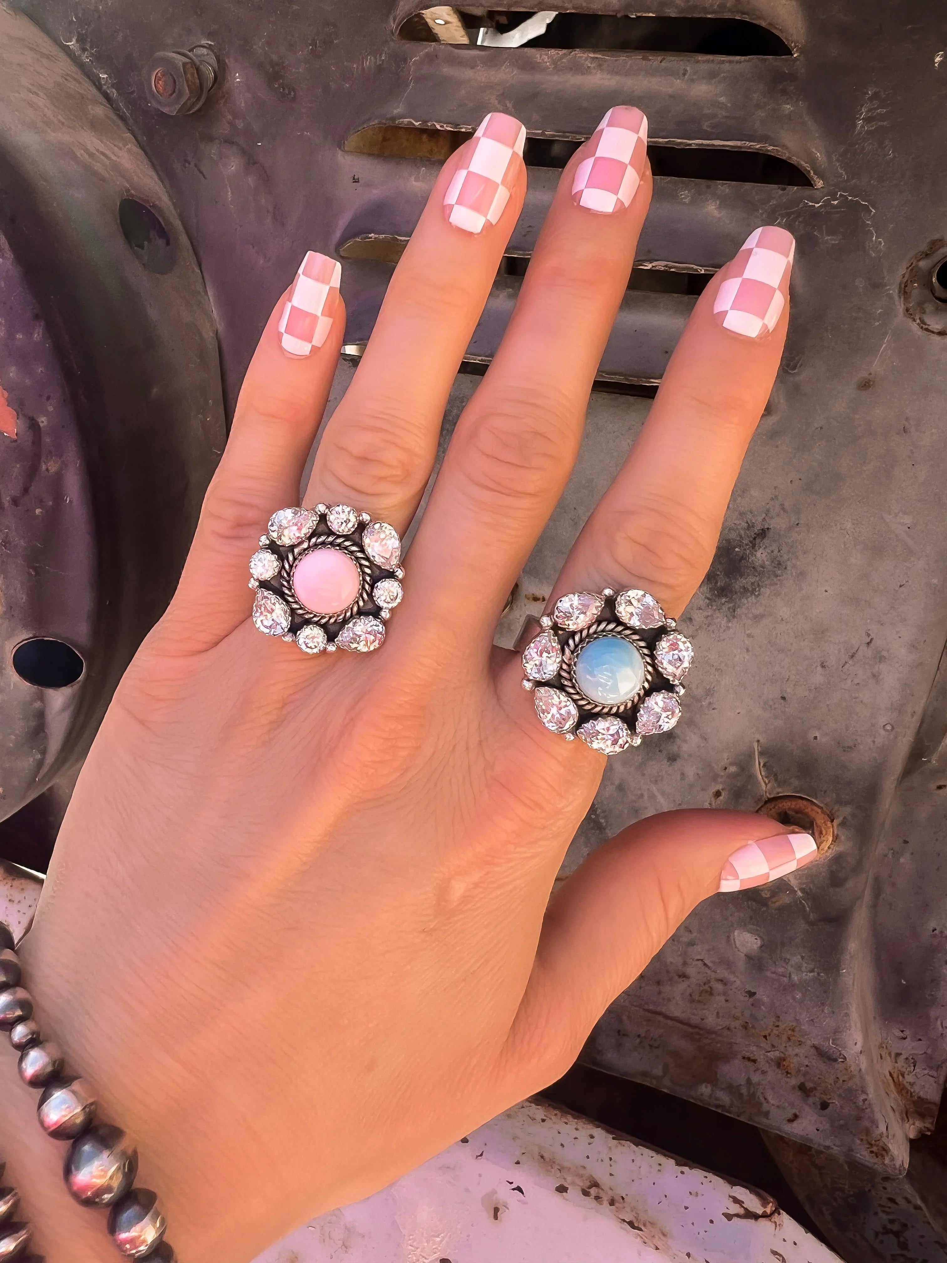 Crystal Krushes Stone Rings-Rings-Krush Kandy, Women's Online Fashion Boutique Located in Phoenix, Arizona (Scottsdale Area)