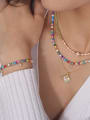 Multi Color Crystal Charm Beaded Bracelet-Bracelets-Krush Kandy, Women's Online Fashion Boutique Located in Phoenix, Arizona (Scottsdale Area)