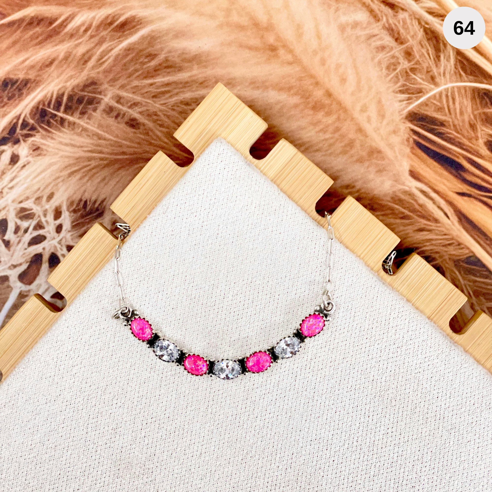 Crystals Neon Pink Opal Necklace-Necklaces-Krush Kandy, Women's Online Fashion Boutique Located in Phoenix, Arizona (Scottsdale Area)