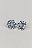 Sterling Silver Daisy Concho Stud Earrings-Stud Earrings-Krush Kandy, Women's Online Fashion Boutique Located in Phoenix, Arizona (Scottsdale Area)