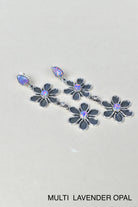Double Daisy Dangle Earrings-Drop Earrings-Krush Kandy, Women's Online Fashion Boutique Located in Phoenix, Arizona (Scottsdale Area)