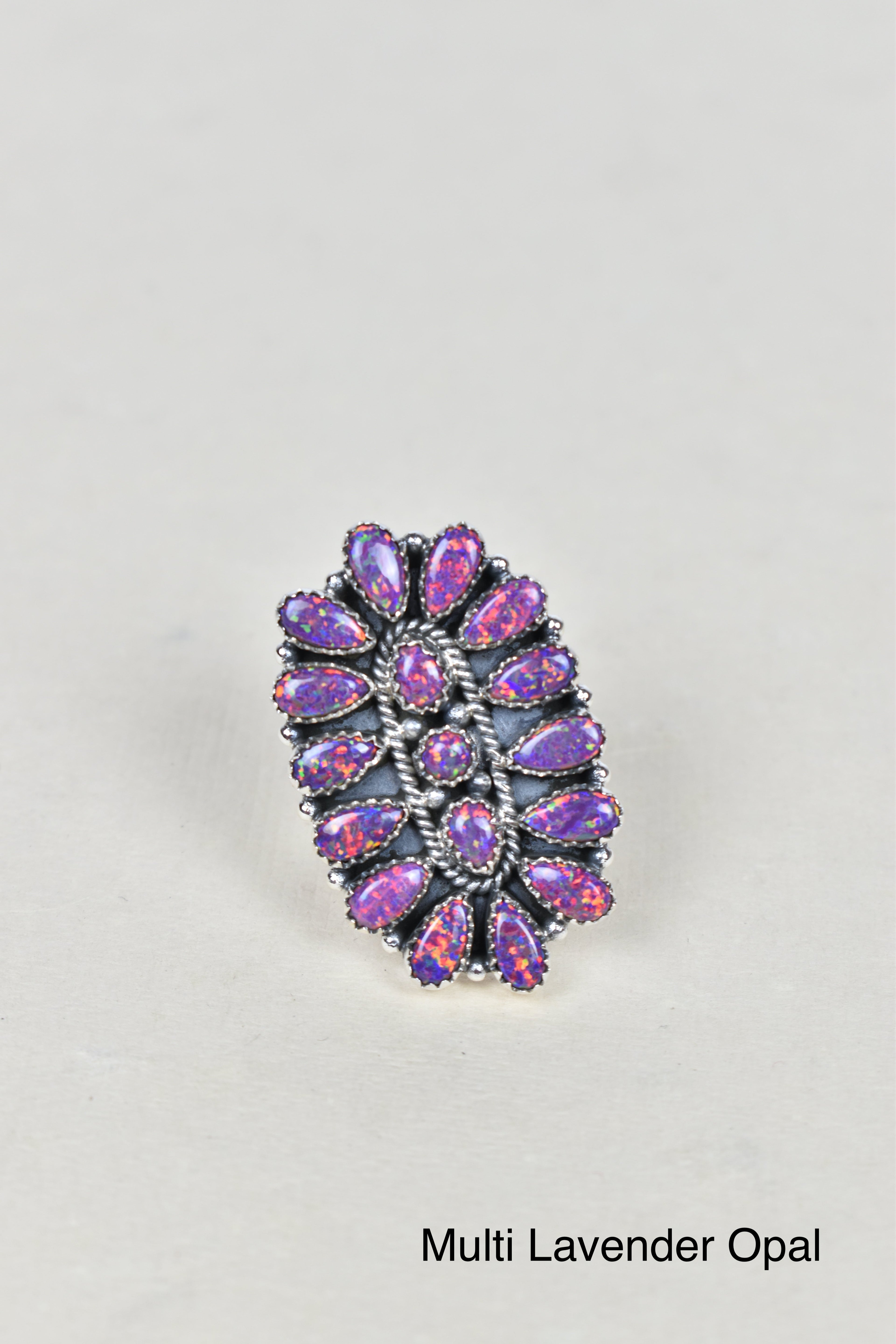 Stellar Sterling Silver Cluster Brooch Ring-Cluster Rings-Krush Kandy, Women's Online Fashion Boutique Located in Phoenix, Arizona (Scottsdale Area)
