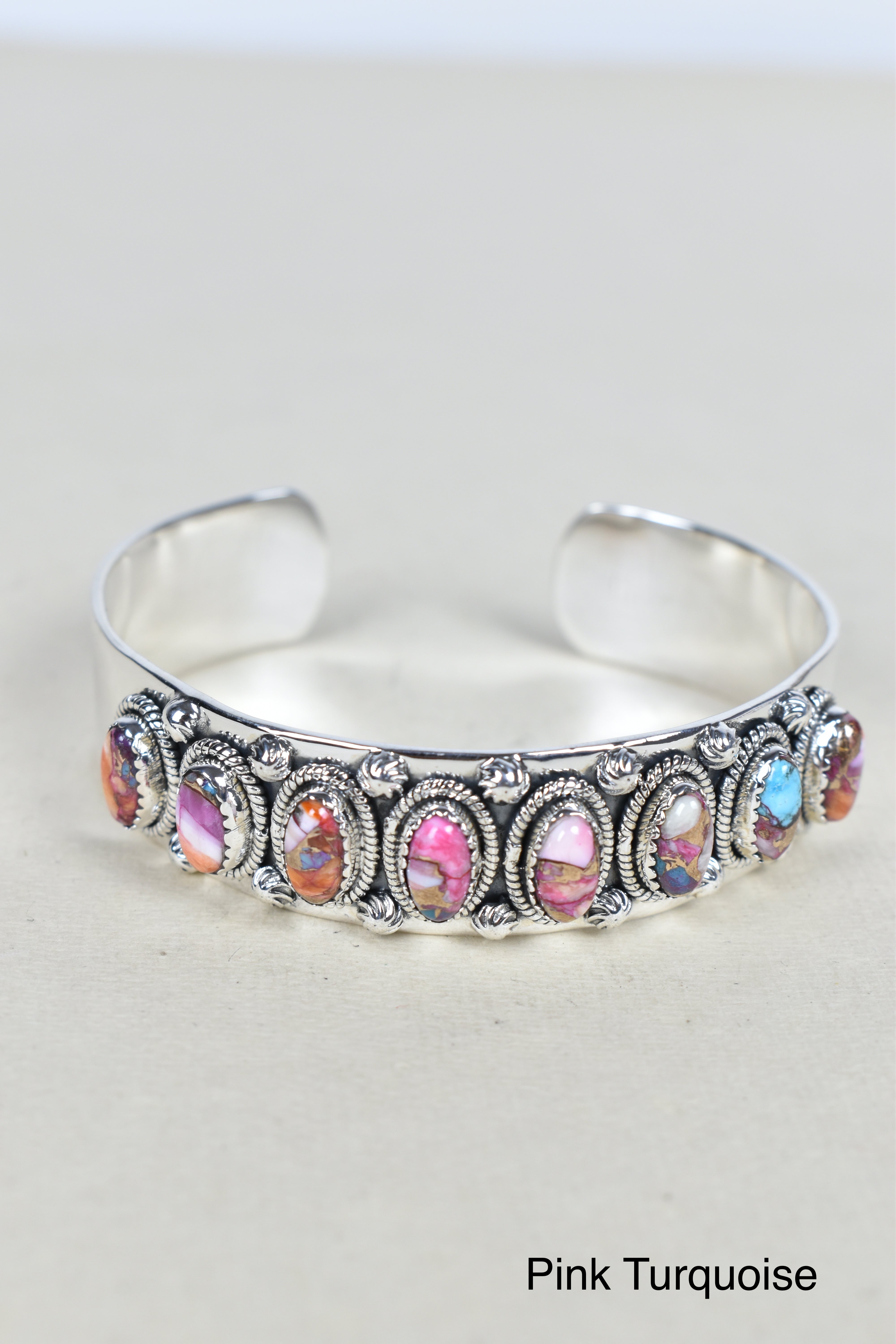 Octet Gem Sterling Silver Cuff-Cuffs-Krush Kandy, Women's Online Fashion Boutique Located in Phoenix, Arizona (Scottsdale Area)