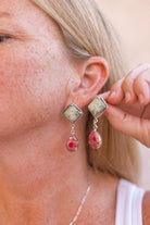 One of a Kind Desert Jasper Slab Earrings-Earrings-Krush Kandy, Women's Online Fashion Boutique Located in Phoenix, Arizona (Scottsdale Area)