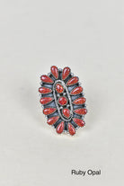 Stellar Sterling Silver Cluster Brooch Ring-Cluster Rings-Krush Kandy, Women's Online Fashion Boutique Located in Phoenix, Arizona (Scottsdale Area)