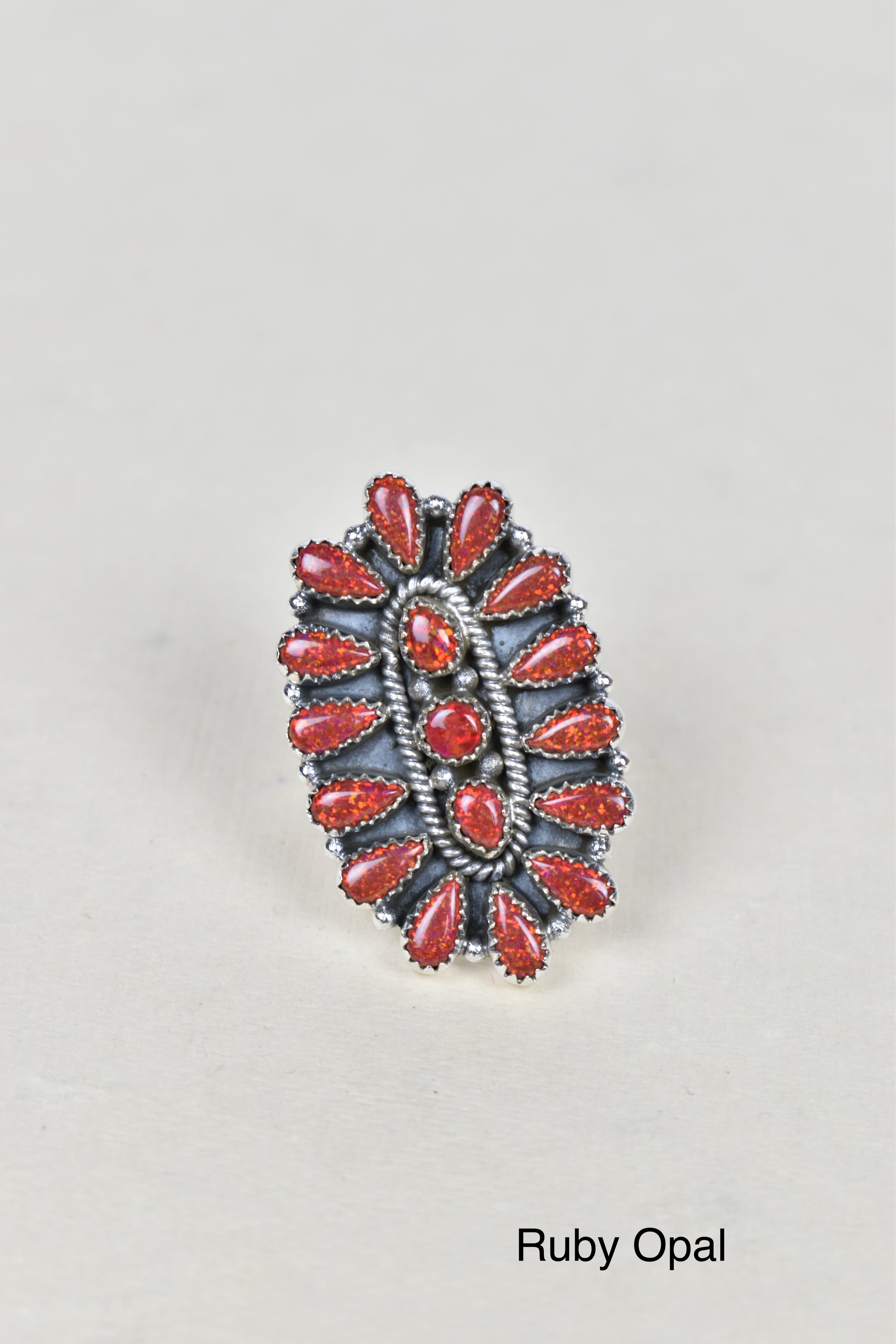 Stellar Sterling Silver Cluster Brooch Ring-Cluster Rings-Krush Kandy, Women's Online Fashion Boutique Located in Phoenix, Arizona (Scottsdale Area)