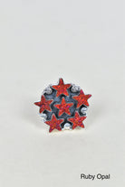 5 Star General Sterling Silver Ring-Cluster Rings-Krush Kandy, Women's Online Fashion Boutique Located in Phoenix, Arizona (Scottsdale Area)