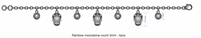 Sugar Skull Charm Bracelet-Chain Bracelets-Krush Kandy, Women's Online Fashion Boutique Located in Phoenix, Arizona (Scottsdale Area)