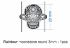 Sugar Skull & Single Stone Ring PREORDER-Ring Sizers-Krush Kandy, Women's Online Fashion Boutique Located in Phoenix, Arizona (Scottsdale Area)
