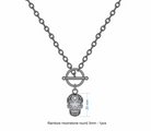 Sugar Skull Charm Toggle Necklace-Chain Necklaces-Krush Kandy, Women's Online Fashion Boutique Located in Phoenix, Arizona (Scottsdale Area)