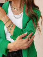 Sterling Silver Duo Chain Necklace & Bracelet-Chain Necklaces-Krush Kandy, Women's Online Fashion Boutique Located in Phoenix, Arizona (Scottsdale Area)