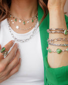 Sterling Silver Duo Chain Necklace & Bracelet-Chain Necklaces-Krush Kandy, Women's Online Fashion Boutique Located in Phoenix, Arizona (Scottsdale Area)