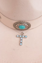 Sign Here Initial Stone Pendant MADE TO ORDER-Squash Blossom Necklaces-Krush Kandy, Women's Online Fashion Boutique Located in Phoenix, Arizona (Scottsdale Area)