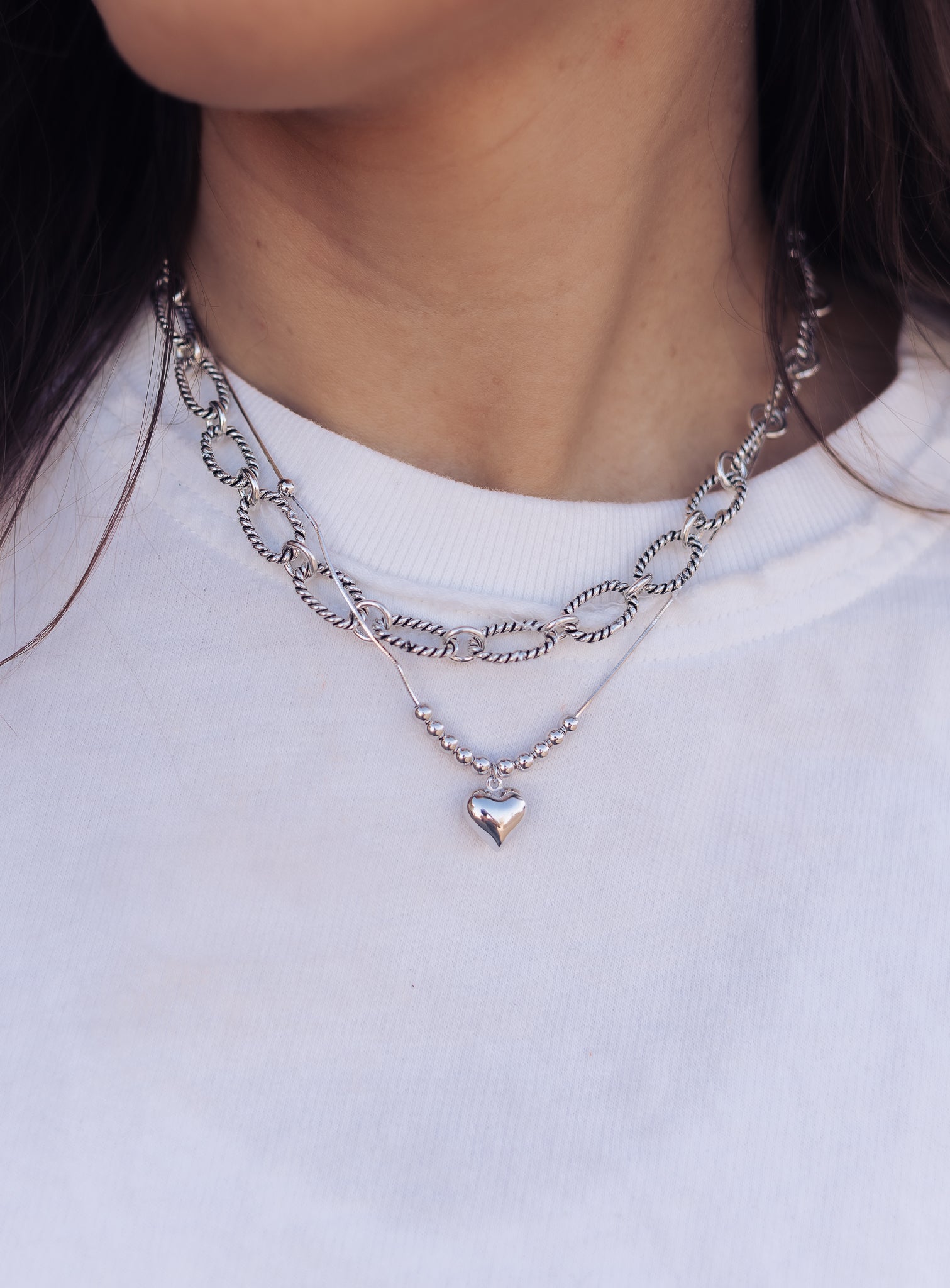 Minimalist Heart Necklace-Necklaces-Krush Kandy, Women's Online Fashion Boutique Located in Phoenix, Arizona (Scottsdale Area)