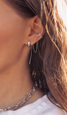 Sterling Geometric Minimalist Stud Earrings-Earrings-Krush Kandy, Women's Online Fashion Boutique Located in Phoenix, Arizona (Scottsdale Area)