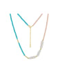 Freshwater Pearl Beaded Necklaces-Necklaces-Krush Kandy, Women's Online Fashion Boutique Located in Phoenix, Arizona (Scottsdale Area)